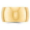 Black Bow Jewelry 7mm to 12mm 14K Yellow Gold Half Round Standard Fit Band - 2 of 4