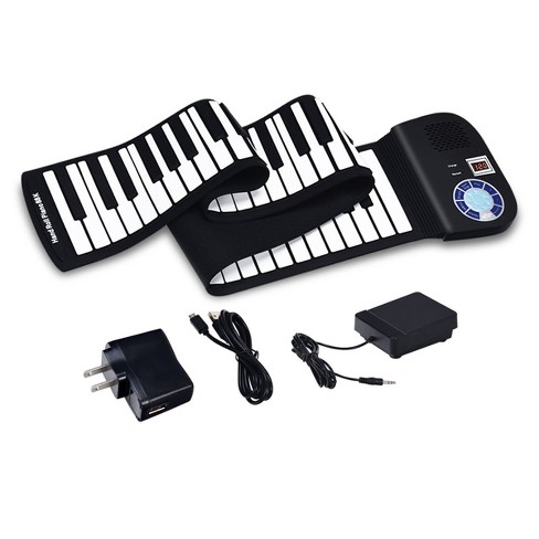 88 Key Electronic Roll Up Piano Keyboard Silicone Rechargeable W