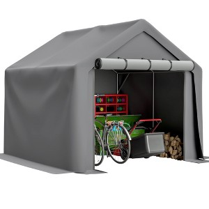 8x8 FT Multi-Purpose Outdoor Shelter Waterproof & UV-Resistant
