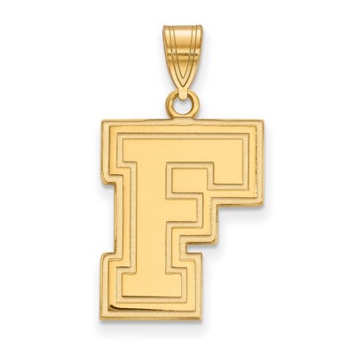 Black Bow Jewelry 14k Yellow Gold Fordham Rams NCAA Large Pendant