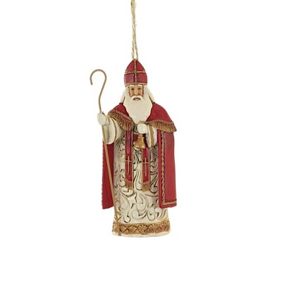 Jim Shore 4.5" Belgian Santa Belgium Claus Christmas  -  Tree Ornaments