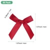 Unique Bargains Polyester Mini Ribbon Bows Craft Satin Ribbon Bow 1.6x1.6 Inch 50 Pcs - 3 of 4
