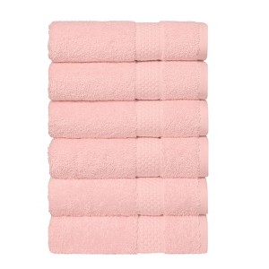 Linum Home Textiles 100% AEGEAN Long Staple Turkish Cotton STARLIGHT Terry Hand Towels (Set of 6) - 1 of 4