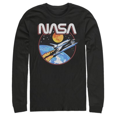 Men's Nasa Shuttle Journey Long Sleeve Shirt : Target