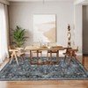 Machine Washable Vintage Runner Rug: Non-Slip Low-Pile Kitchen Rug, Ultra-Thin Distressed Indoor Floor Cover for Bedroom, Laundry Room - 4 of 4