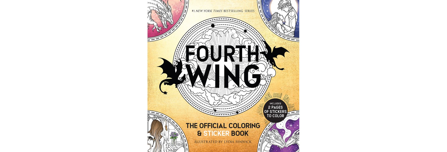Fourth Wing: The Official Coloring and Sticker Book - by Rebecca Yarros (Paperback)