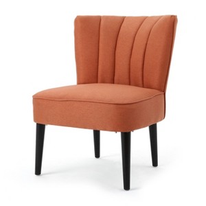 Erena Upholstered Accent Chair - Orange - Christopher Knight Home