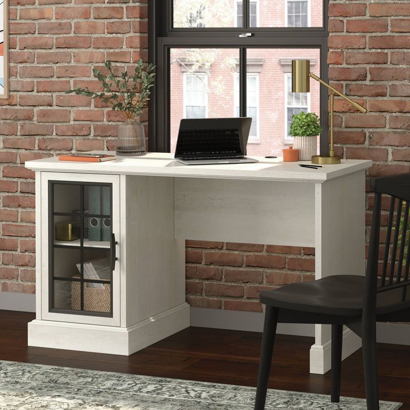 Sauder Carolina Grove Desk with Adjustable Shelf Winter Oak, 2 of 9