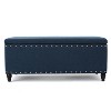 NicBex Modern 42" Storage Bench Wood Accent Stools with Cushioned Top and Nailhead Trims for Bedroom and Entryway - 3 of 4