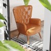 Maxax Mid-Century Leather Accent Chair - 4 of 4