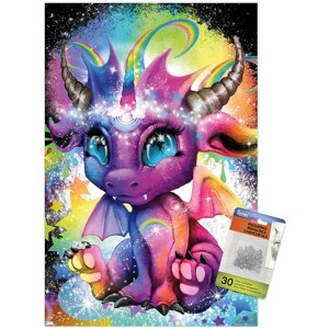 Trends International Sheena Pike - Rainbowcorn - Lil DragonZ Unframed Wall Poster Prints - 1 of 4