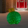Northlight LED Lighted Twinkling Commercial Outdoor Tinsel Onion Christmas Ornament - 38" - Green - 2 of 4