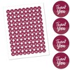 Big Dot of Happiness Burgundy Elegantly Simple - Guest Party Favors Round Candy Sticker Favors - Labels Fits Chocolate Candy (1 sheet of 108) - 2 of 4