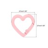Unique Bargains Metal Heart Shape Handbag Spring Buckle Snap Hook Clip 15 Pcs - 2 of 4
