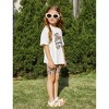 PATPAT Girls Summer Outfits Animal Print T Shirt Short Sleeve Top and Leopard Print Biker Kids Clothing Sets 3-8Y - 3 of 4