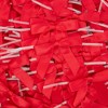 Juvale 100 Pack Twist Tie Bows for Crafts, Pre-Tied Satin Ribbon for Gift Wrap Bags, Party Favors, Baked Goods, Mini Bowties, 2.5 x 3.0 Inches, Red - 3 of 3