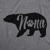 Womens Nana Bear Tshirt Cute Funny Grandmother Grandma Novelty Graphic Tee - Crazy Dog Women's T Shirt - image 2 of 4