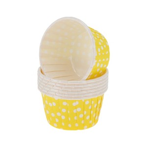 Unique Bargains Cupcake Liners Laminated Cup Disposable Laminated Paper 2.76"x1.54" 50 Pcs - 1 of 4