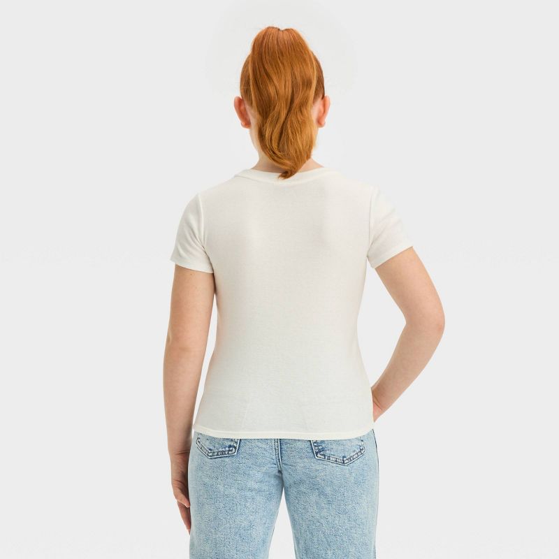 Girls' Short Sleeve Embroidered Baby T-Shirt - art class™, 3 of 6