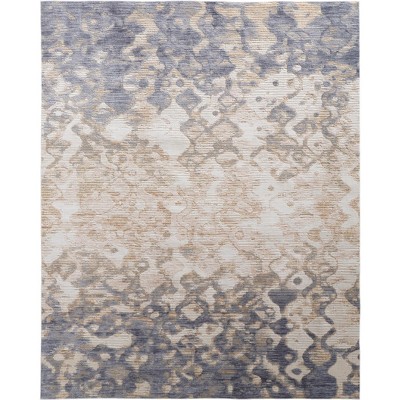 Laina Transitional Gradient & Ombre Tan/Ivory/Blue Area Rug