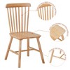 Sapphtopaz Modern Simple Dining Chairs Set of 4, High Back Windsor Kitchen Chairs with Wood Legs for Dining Room, Kitchen - 3 of 4