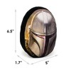 Buckle-Down Dog Toy Squeaker Plush - Star Wars The Mandalorian Helmet - 4 of 4