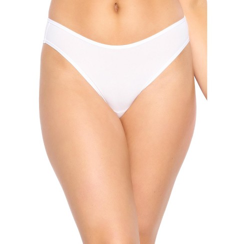 Felina Women's Blissful Basic Bikini Panty (white, Large-x-large