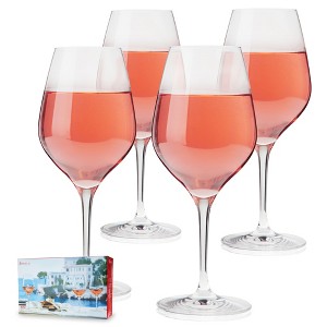 Spiegelau Rosé Wine Glasses Set of 4 - European-Made Crystal, Classic Stemmed, Dishwasher Safe, White Wine Glass Gift Set - 17 oz, Clear - 1 of 4