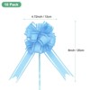 Unique Bargains Plastic Flower Ribbon Glossy Appearance Durable Gift Wrap Bows 10 Count - 3 of 4