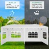 10×20 Ft Outdoor Party Tent, Pop Up Canopy Tent with 6 Removable Sidewalls, Heavy Duty Gazebo Shelter, Block Uv and Waterproof Wedding Tent - 3 of 4