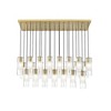 Alton 54" Modern Linear Chandelier - 23 Lights, Dimmable, Damp Rated, Steel Construction - 4 of 4