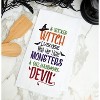C&F Home Witch, Monsters, and Devil Cotton Embroidered Flour Sack Halloween Kitchen Towel - 2 of 4