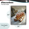 Stupell Industries Gingerbread Snow Day Sledding Framed Giclee Art - 4 of 4