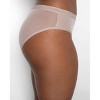 Curvy Couture Women's Mesh High Cut Brief Panty Sunset Glow - 2 of 4