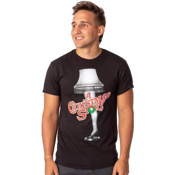 A Christmas Story Men's Major Award Leg Lamp And Movie Logo Graphic T-Shirt