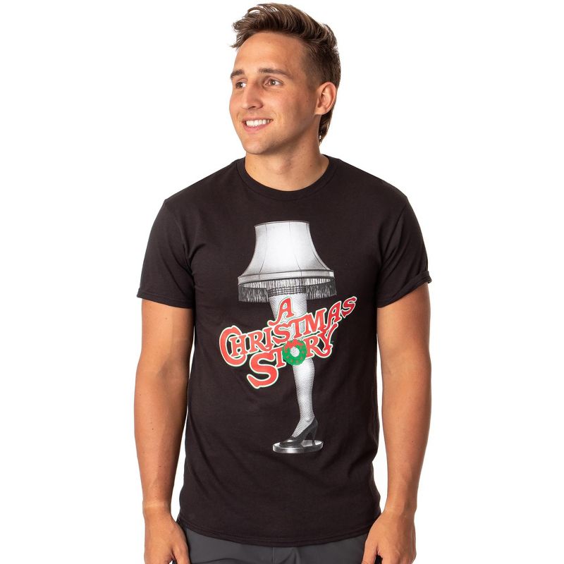 A Christmas Story Men's Major Award Leg Lamp And Movie Logo Graphic T-Shirt, 1 of 4