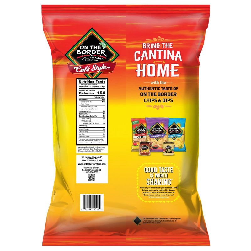 On The Border Caf&#233; Style Tortilla Chips - 11oz, 3 of 7