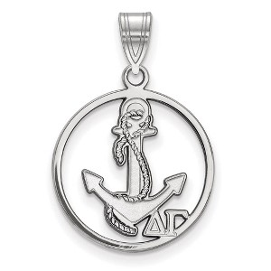 Black Bow Jewelry Sterling Silver Delta Gamma Greek Life Medium Pendant - 1 of 3