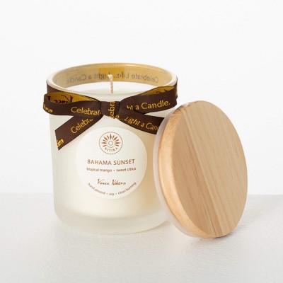 4"H Sullivans Bahama Sunset Candle, Multicolored