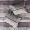 PAGED Comforter Set 7 Piece Luxurious Bedding Set with Comforter, Decorative Pillows, Jacquard and Stripe Design - 4 of 4