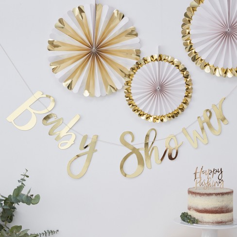 Ginger Ray Gold Foiled Baby Shower Bunting Oh Baby Target