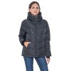 Women's Puffer Jacket with Cozy Faux Fur - S.E.B. By Sebby - 4 of 4