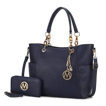 Mkf Collection Lucy Vegan Leather Women's Tote Bag By Mia K - Navy : Target Mkf Collection Lucy Vegan Leather Women's Tote Bag By Mia K - Navy : Target