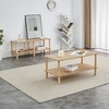VYNXARIA Elegant 2-Tier Modern Coffee Table with Open Storage - 2 of 4