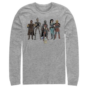 Men's Star Wars The Mandalorian Farewell on Nevarro Long Sleeve Shirt - 1 of 4
