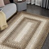 Indoor Modern Imitation Weaving Textured Area Rugs for Bedroom Living Room Abstract Easy Care Washable Soft Low Pile Non Slip Carpet - 2 of 4