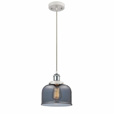 Bell - 1 Light Cord Hung Mini Pendant In Industrial Style-10 Inches Tall and 8 Inches Wide