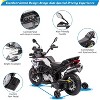 Jojoka 12V Kids Police Motorcycle Ride-On Toy, Licensed BMW Motorcycle w/Training Wheels, Dual Motors, LED, Music & USB - 3 of 4