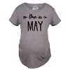 Maternity Due In January Funny T shirts Pregnant Shirts Announce Pregnancy Month Shirt - Crazy Dog Maternity T Shirt - 2 of 4