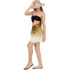 LA LEELA Women's Bathingsuit Pareo Sarong Wrap One Size White Stripes - 4 of 4